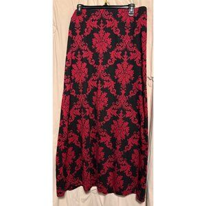 ECI New York Vintage Black & Red Skirt XL